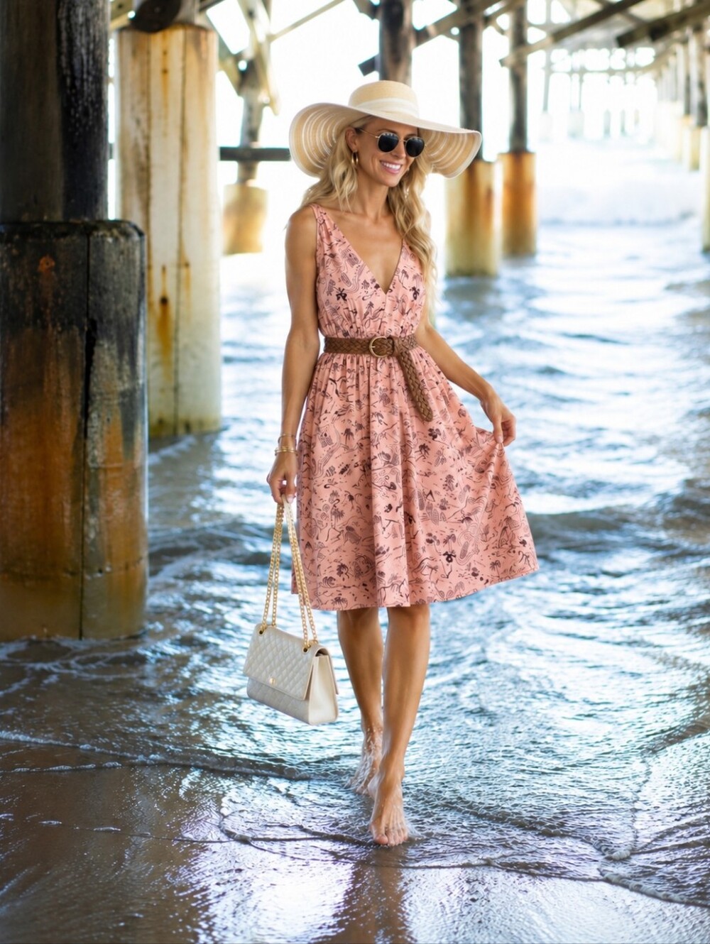 & OTHER STORIES PARIS ATELIER French Riviera Peach/Soft Pink